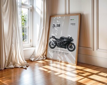 Kawasaki ZX-10R 2025 Poster | Superbikes Wall Art, ZX-10R