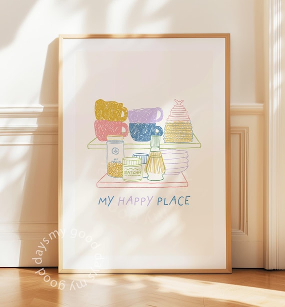 Coffee Corner Print, Kitchen Wall Art, Coffee Bar Decor