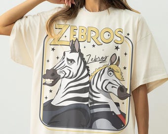 Comfort Colors Disney Zebros Horse Signatures Zootopia T-Shirt, Retro Zootropolis Disney Tee, WDW Disneyland Family Vacation 2026 Trip Gifts