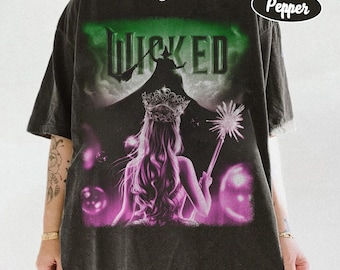 Retro Wicked Together We’re Unlimited Comfort Colors Shirt, Defy Gravity Broomstick Magic Wand Tshirt, Wicked The Musical, Wizard Sweatshirt