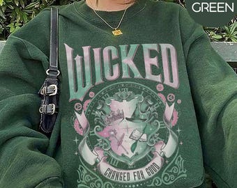 Vintage Wicked für guten Komfort Farben geändert Shirt, Defy Gravity Zauberer von Oz T-Shirt, Pink Grün Hexe Musical Shirt, Wicked Broadway Film