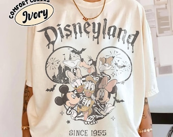 Retro Disneyland Halloween Comfort Colors Shirt, Mickey And Friends Halloween Shirt, Mickey's Not So Scary Halloween Party, Halloween Trip