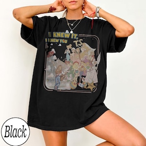 Retro Disney TS Jessie Cow Girl Comfort Colors Shirt, Toy Story 5 I Knew It I Knew You Shirt, WDW Disneyland Matching Girls Trip 2026 Tees Black