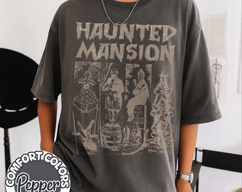 Camiseta vintage de La Mansión Encantada, camiseta de Halloween de Disney, camiseta de La Mansión Encantada, camiseta de Halloween a juego, fiesta de Halloween, La Mansión Encantada de 1969