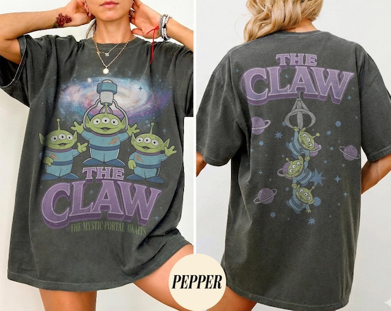 Vintage Toy Story Alien Shirt, The Claw Pizza Planet Tee, Disney Pixar Little Green Men Shirt, Comfort Colors Graphic Tee, Disney Trip Shirt