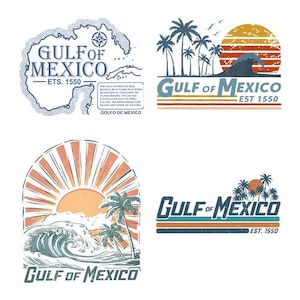 Bundle Golf von Mexiko PNG, Golfküstendateien, Texas Alabama Mississippi Florida Beach Digital, Mexiko Dateien, Golf von Mexiko Geschenk