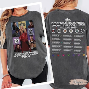 Descendants Zombies World Tour Matching Shirt, Disney The Rise Of Red Group Shirt, Descendants Concert, Summer Music Festival 2025 Trip Tee