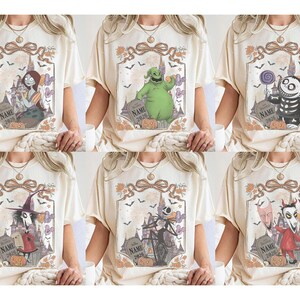 Oogie Boogie Bash 2026 Nightmare Before Christmas T-shirt personnalisé, chemise d'Halloween aventure Disneyland Californie, t-shirts Disney Spooky Season