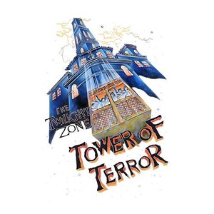 Retro Tower Of Terror png, Twilight Zone png, Hollywood Studios-bestanden, digitale download toren