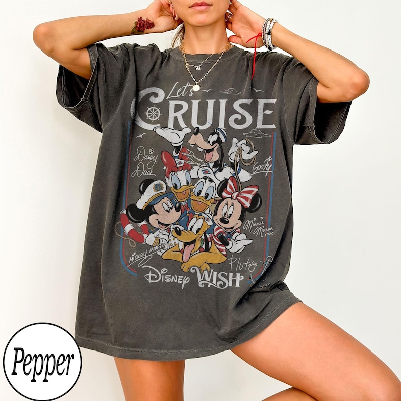 Customize Disney Mickey and Friends Let's Cruise Line Shirt, Family ...