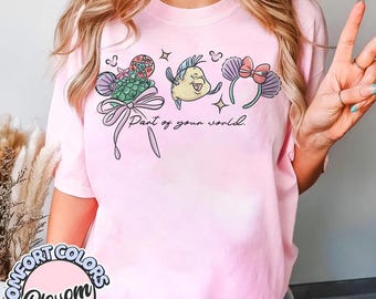 Retro Ariel Comfort Colors Shirt: Little Mermaid & Prince Tee