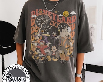 Vintage Disneyland Mickey And Friends Halloween Shirt, Disney Mickey And Friends Halloween Shirt, Disney Trip Shirt, Halloween Pumpkin Shirt