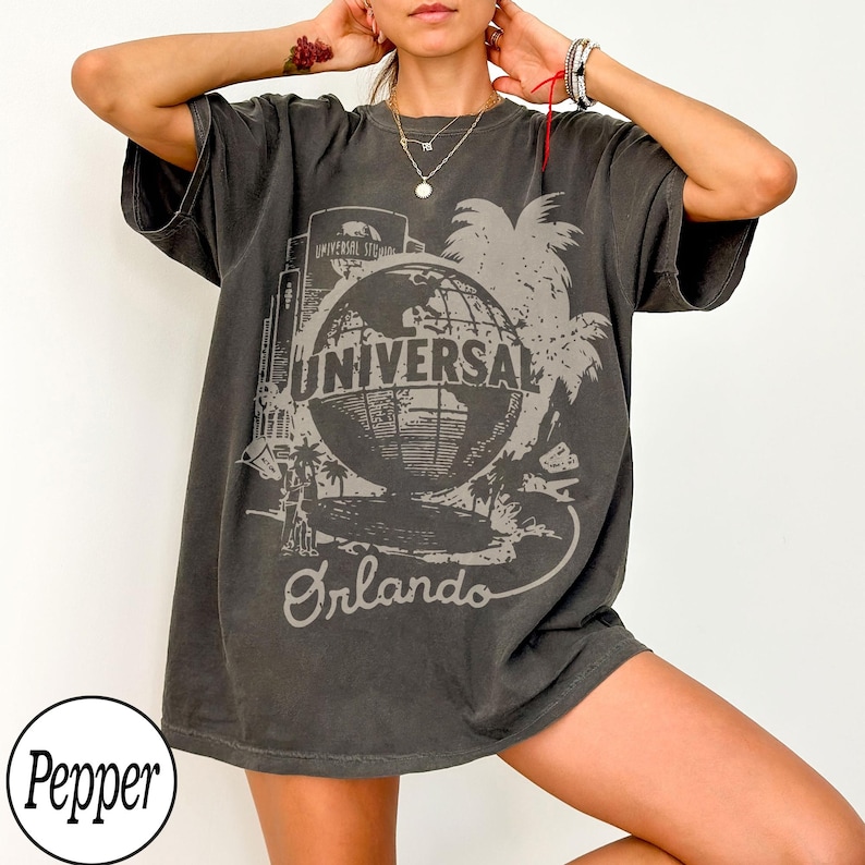 Vintage Universal Studios Orlando Shirt, Retro Universal Globe Theme ...