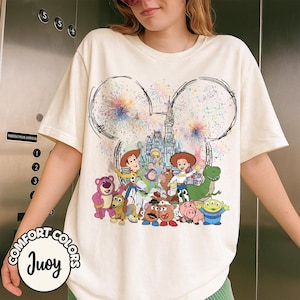 Retro Toy Story Characters Disney Castle Shirt, Toy Story Shirt, Disney Toy Story Shirt, Disney Family Trip Shirts, Buzz Lightyear Shirt