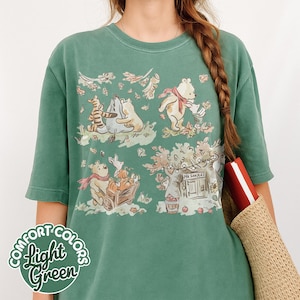 Retro Disney Winnie The Pooh Comfort Colors Shirt, Disneyworld Shirt, Disney Pooh Tee, Pooh Bear And Co Tee, Disneyland Family Trip Shirts