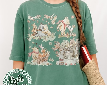 Retro Disney Winnie The Pooh Comfort Colors Shirt, Disneyworld Shirt, Disney Pooh Tee, Pooh Bear And Co Tee, Disneyland Family Trip Shirts