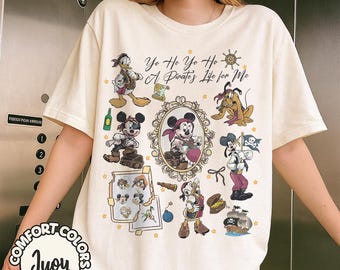 Retro Mickey & Friends Yo Ho Yo Ho Das Leben eines Piraten für mich T-Shirt, Disney Pirates Cruise Shirt, Fluch der Karibik Shirt, Disney Trip Tee