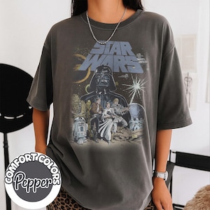 Retro Disney Star Wars Shirt, Vintage Star Wars Comfort Colors Shirt, Star Wars A New Hope Faded, Disneyworld Shirts, Disney Family Shirts