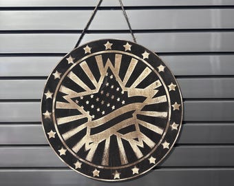 Engraved Patriotic Decor