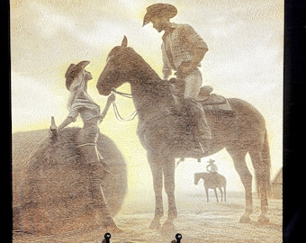 Engrave Cowboy Photo