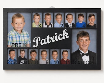 Personalized Pre-K to Senior Memory Frame, School Years Keepsake, Graduation Gift