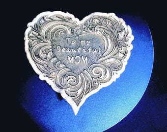 Engraved Heart Box for Mom