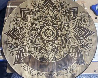 Wooden Mandala Engraving