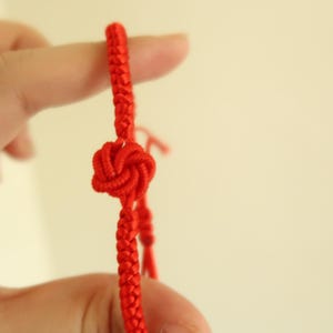 Mystic Knot Red String Bracelet - Hand-Braided Protection Friendship Bracelet - Traditional Lucky Charm