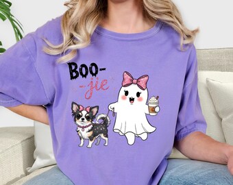 Boo-jie Ghost Chihuahua Halloween T-shirt: Fun Party Top