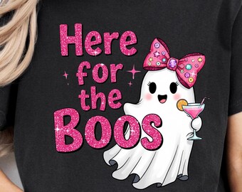 Cutesy Halloween Ghost T-Shirt: Came for the Boos Party Top
