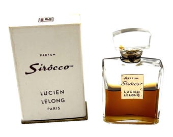 ¡¡¡Década de 1950!!! Perfume Lucien LeLong Sirocco RARO O haga una oferta solo por la caja SAN VALENTÍN