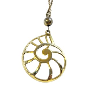 VINTAGE Signed JOAN RIVERS gold tone Pendant Necklace Pendant Adjustable