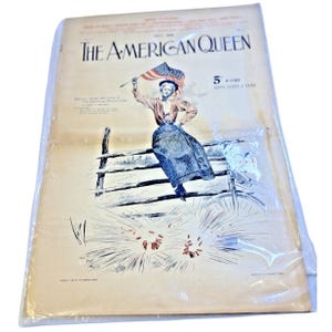 1898 The American Queen July Antique magazine in plastic Volume five VERY RARE