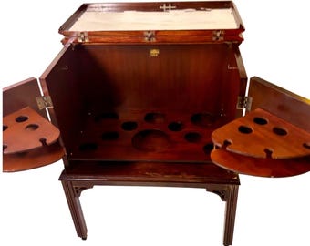 Mueble bar antiguo de madera vintage de los años 40 RMC Rock-Ola BAR MÓVIL McM