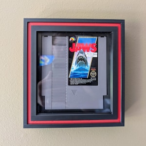 Custom Nintendo Entertainment System (NES) Game cartridge wall display case