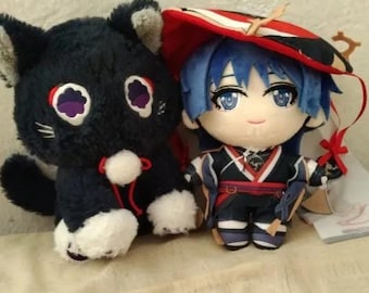 Anime Game Genshin Impact Scaramouche Cat Plush Doll Pillow Cosplay