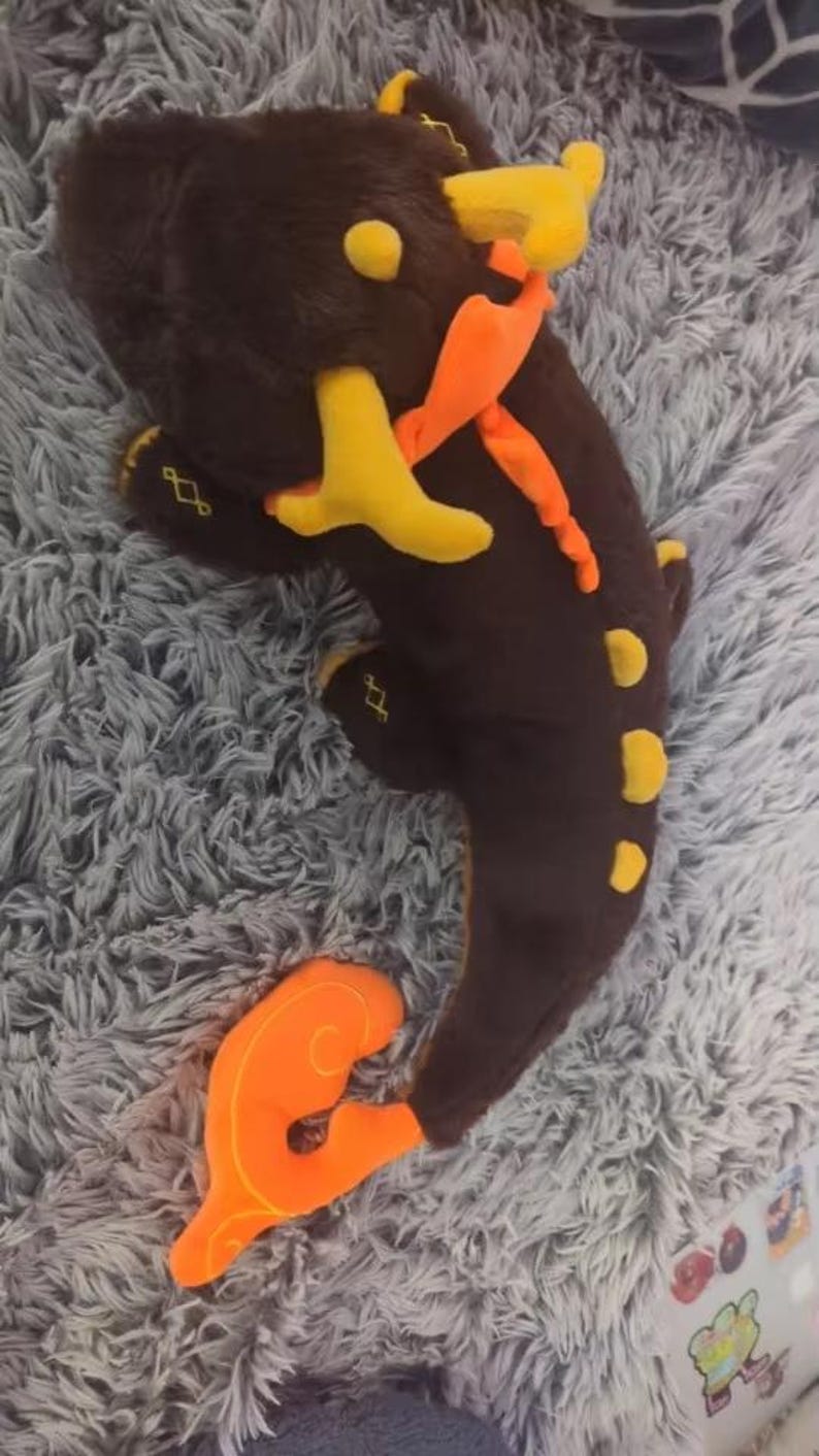 Game Genshin Impact Cosplay Zhong Li Morax Dragon Plush 70 cm image 5