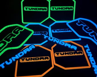 Toyota Tundra Coasters (2022+): Custom Fit, Glow & Non-Glow Options