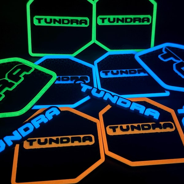 Toyota Tundra Coasters (2022+): Custom Fit, Glow & Non-Glow Options