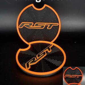 Posavasos personalizados para camionetas y SUV RST / Compatible con Silverado, Tahoe y Suburban 2021-2026 / Brillan, no brillan / Paquete de 2 o 4
