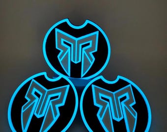 Custom Fit Coasters for Rocky Ridge Trucks | Fits 2021+ F-150, F-250, Silverado and Sierra | Glow & Non-Glow | 2 Pack or Full Set