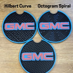 Glow-in-the-Dark Cup Holder Coasters: GMC Sierra, Yukon, Denali