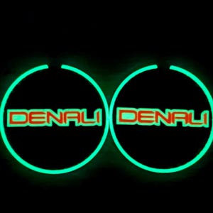 Glow-in-the-Dark GMC Denali Cup Holder Coasters (Set of 2) - 2015-2025 Sierra, Yukon, Yukon XL