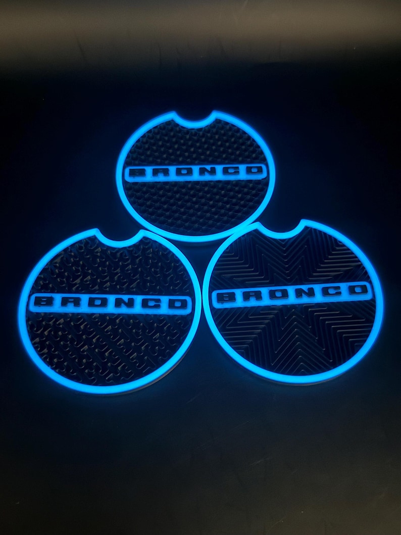 Custom Fit Coasters for Ford Bronco 2021+ | Personalized Cup Holder ...