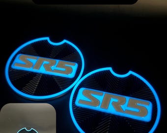 Toyota Sequoia Gen 1 Coasters | Custom Fit Cup Holder Inserts for 2001–2007 Sequoia | Glow & Non-Glow | 2 Pack or Full Set