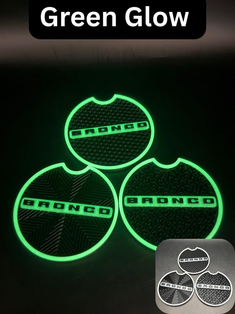 Custom Fit Coasters for Ford Bronco 2021+ | Personalized Cup Holder ...