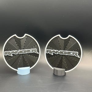 Ford Ranger Coasters (2019+): Glow or Non-Glow Cup Holder Inserts