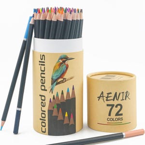 Colored Pencils for Adult Coloring Books, 72 Colors Drawing Pencils with Oil-Based Cores, Professional Art Supplies for Artists