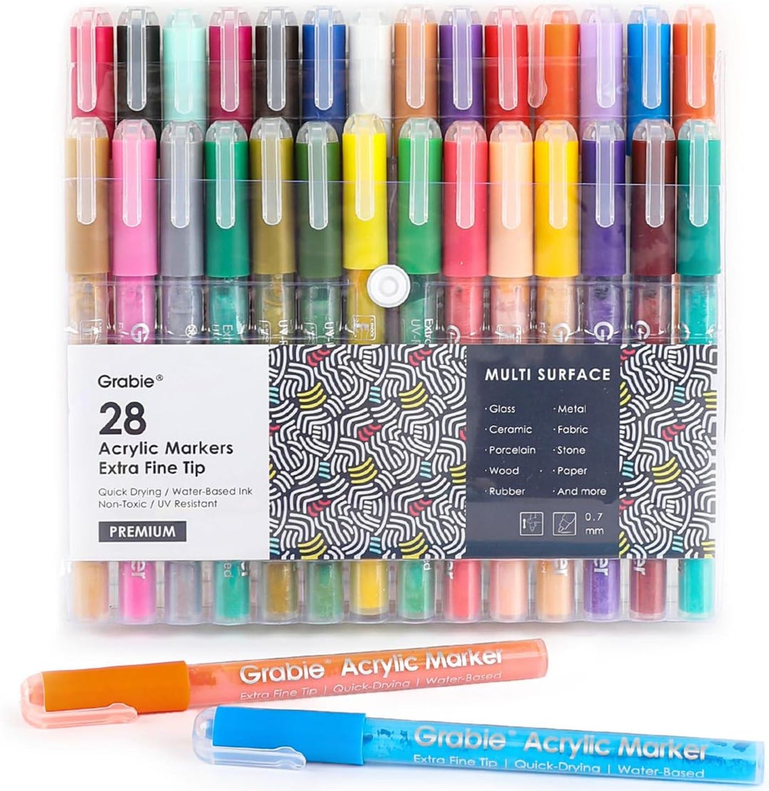 extra fine tip acrylic color pen