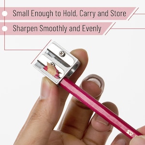 Mr. Pen Handheld Metal Pencil Sharpener with 2 Holes, Pack of 6